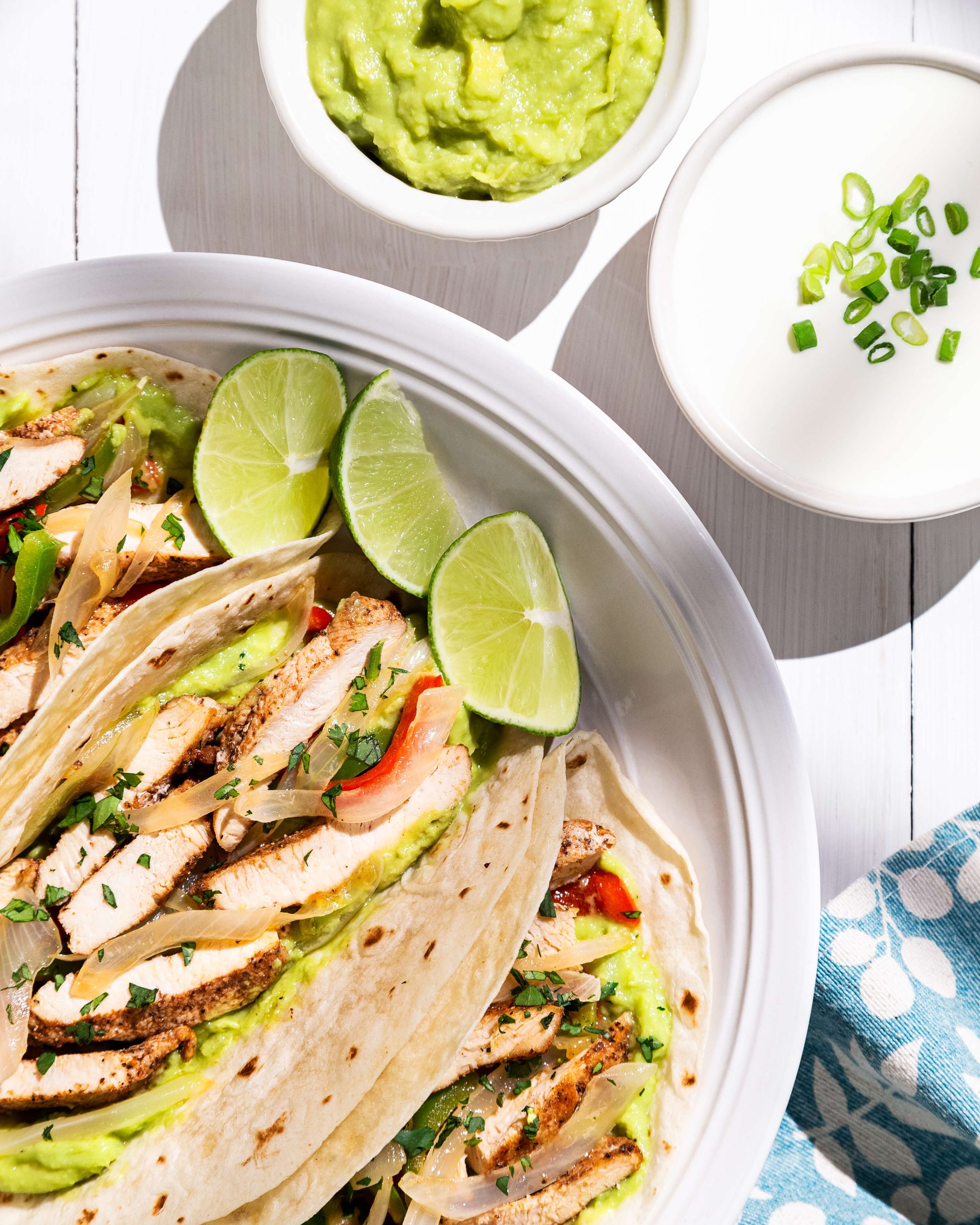 Tortilla Fajitas de Pollo